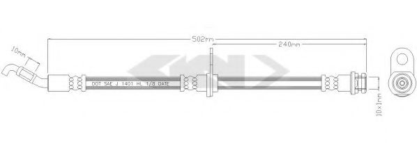 SPIDAN 339957 Тормозной шланг для SUZUKI (Сузуки) SPIDAN 339957 Тормозной шланг для SUZUKI (Сузуки)