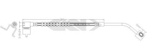 SPIDAN 339976 Тормозной шланг для CHRYSLER PT CRUISER (Крайслер Пт cруисэр) SPIDAN 339976 Тормозной шланг для CHRYSLER PT CRUISER (Крайслер Пт cруисэр)