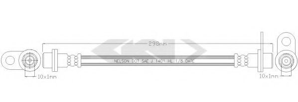 SPIDAN 340307 Тормозной шланг для MITSUBISHI (Митсубиши/митсубиси) SPIDAN 340307 Тормозной шланг для MITSUBISHI (Митсубиши/митсубиси)