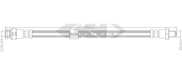 SPIDAN 340581 Тормозной шланг для JEEP PATRIOT (Джип Патриот) SPIDAN 340581 Тормозной шланг для JEEP PATRIOT (Джип Патриот)