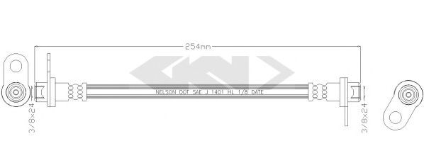 SPIDAN 340582 Тормозной шланг для JEEP PATRIOT (Джип Патриот) SPIDAN 340582 Тормозной шланг для JEEP PATRIOT (Джип Патриот)