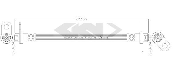 SPIDAN 340583 Тормозной шланг для JEEP PATRIOT (Джип Патриот) SPIDAN 340583 Тормозной шланг для JEEP PATRIOT (Джип Патриот)