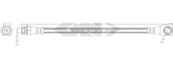 SPIDAN 340586 Тормозной шланг для JEEP LIBERTY (Джип Либэртъ) SPIDAN 340586 Тормозной шланг для JEEP LIBERTY (Джип Либэртъ)