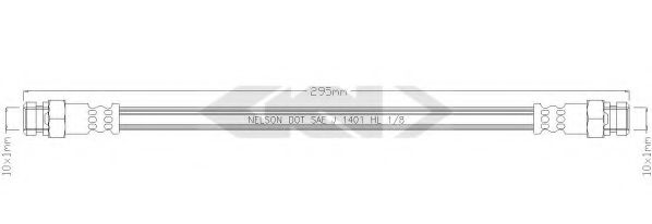 SPIDAN 340246 Тормозной шланг для HYUNDAI GRACE (Хендай Граcэ) SPIDAN 340246 Тормозной шланг для HYUNDAI GRACE (Хендай Граcэ)