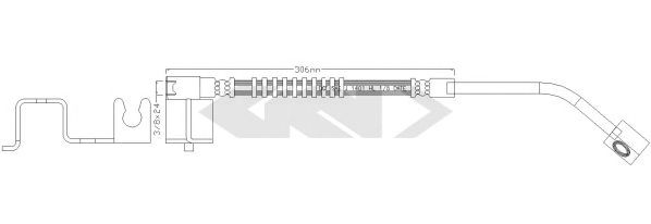 SPIDAN 340596 Тормозной шланг для CHRYSLER PT CRUISER (Крайслер Пт cруисэр) SPIDAN 340596 Тормозной шланг для CHRYSLER PT CRUISER (Крайслер Пт cруисэр)