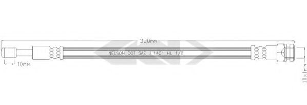 SPIDAN 340249 Тормозной шланг для HYUNDAI EMBERA V (Хендай Эмбэра v) SPIDAN 340249 Тормозной шланг для HYUNDAI EMBERA V (Хендай Эмбэра v)
