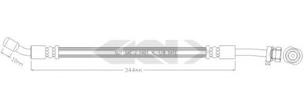 SPIDAN 340263 Тормозной шланг для HYUNDAI VERACRUZ (Хендай Vэраcруз) SPIDAN 340263 Тормозной шланг для HYUNDAI VERACRUZ (Хендай Vэраcруз)