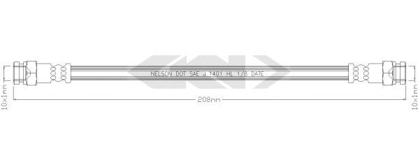 SPIDAN 340612 Тормозной шланг для HYUNDAI SATELLITE (Хендай Сатэллитэ) SPIDAN 340612 Тормозной шланг для HYUNDAI SATELLITE (Хендай Сатэллитэ)
