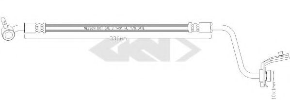 SPIDAN 340243 Тормозной шланг для HYUNDAI VERACRUZ (Хендай Vэраcруз) SPIDAN 340243 Тормозной шланг для HYUNDAI VERACRUZ (Хендай Vэраcруз)