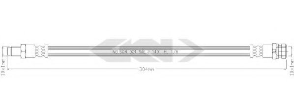 SPIDAN 340311 Тормозной шланг для MITSUBISHI (Митсубиши/митсубиси) SPIDAN 340311 Тормозной шланг для MITSUBISHI (Митсубиши/митсубиси)