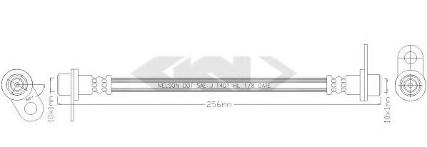 SPIDAN 340315 Тормозной шланг для MITSUBISHI RVR (Митсубиши/митсубиси Рvр) SPIDAN 340315 Тормозной шланг для MITSUBISHI RVR (Митсубиши/митсубиси Рvр)