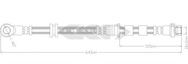 SPIDAN 340316 Тормозной шланг для MITSUBISHI RVR (Митсубиши/митсубиси Рvр) SPIDAN 340316 Тормозной шланг для MITSUBISHI RVR (Митсубиши/митсубиси Рvр)