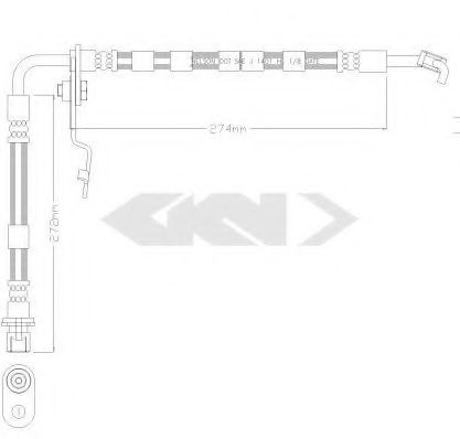 SPIDAN 340302 Тормозной шланг для MAZDA (Мазда) SPIDAN 340302 Тормозной шланг для MAZDA (Мазда)