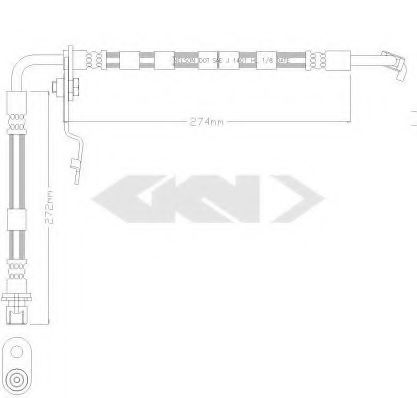 SPIDAN 340304 Тормозной шланг для MAZDA (Мазда) SPIDAN 340304 Тормозной шланг для MAZDA (Мазда)