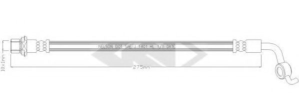 SPIDAN 340421 Тормозной шланг для TOYOTA (Тойота/тоета) SPIDAN 340421 Тормозной шланг для TOYOTA (Тойота/тоета)