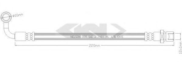 SPIDAN 340371 Тормозной шланг для SUBARU LEGACY III (Субару Легаси 3) SPIDAN 340371 Тормозной шланг для SUBARU LEGACY III (Субару Легаси 3)