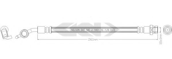 SPIDAN 340277 Тормозной шланг для KIA CARENS III (Киа Каренс 3) SPIDAN 340277 Тормозной шланг для KIA CARENS III (Киа Каренс 3)