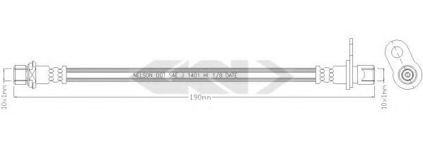 SPIDAN 340393 Тормозной шланг для TOYOTA (Тойота/тоета) SPIDAN 340393 Тормозной шланг для TOYOTA (Тойота/тоета)