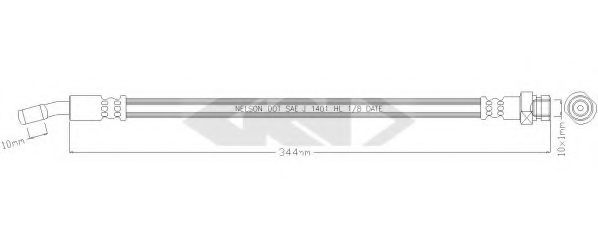 SPIDAN 340252 Тормозной шланг для HYUNDAI TUCSON (Хендай Туксон) SPIDAN 340252 Тормозной шланг для HYUNDAI TUCSON (Хендай Туксон)