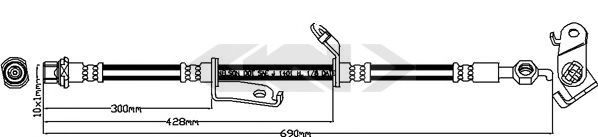 SPIDAN 340653 Тормозной шланг для TOYOTA (Тойота/тоета) SPIDAN 340653 Тормозной шланг для TOYOTA (Тойота/тоета)