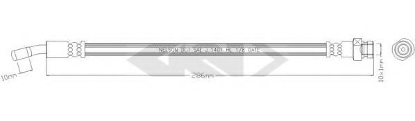 SPIDAN 340498 Тормозной шланг для KIA CEED SW (Киа Сид св) SPIDAN 340498 Тормозной шланг для KIA CEED SW (Киа Сид св)