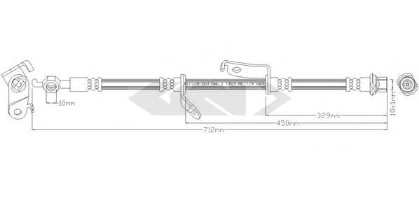 SPIDAN 340672 Тормозной шланг для TOYOTA ESTIMA III (Тойота/тоета Эстима 3) SPIDAN 340672 Тормозной шланг для TOYOTA ESTIMA III (Тойота/тоета Эстима 3)