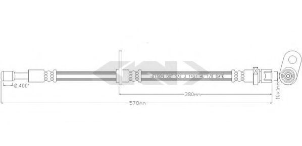 SPIDAN 340680 Тормозной шланг для SUBARU XV / CROSSTREK (Субару Xv / cросстрэк) SPIDAN 340680 Тормозной шланг для SUBARU XV / CROSSTREK (Субару Xv / cросстрэк)