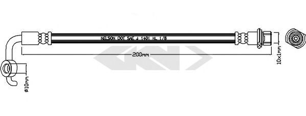SPIDAN 340689 Тормозной шланг для TOYOTA ESTIMA III (Тойота/тоета Эстима 3) SPIDAN 340689 Тормозной шланг для TOYOTA ESTIMA III (Тойота/тоета Эстима 3)
