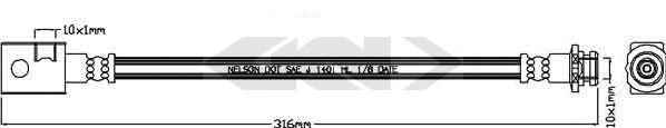 SPIDAN 340690 Тормозной шланг для NISSAN GT-R (Ниссан Гт-р) SPIDAN 340690 Тормозной шланг для NISSAN GT-R (Ниссан Гт-р)