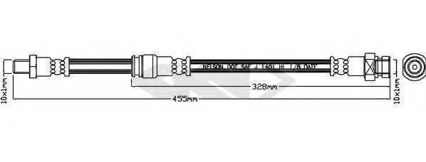 SPIDAN 340515 Тормозной шланг для HYUNDAI MATRIX (Хендай Матрикс) SPIDAN 340515 Тормозной шланг для HYUNDAI MATRIX (Хендай Матрикс)