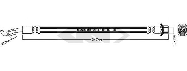 SPIDAN 340724 Тормозной шланг для LEXUS IS I (Лексус Ис 1) SPIDAN 340724 Тормозной шланг для LEXUS IS I (Лексус Ис 1)