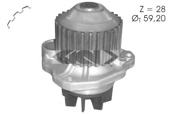 SPIDAN 91484 Водяной насос для PEUGEOT 607 (Пежо 607) SPIDAN 91484 Водяной насос для PEUGEOT 607 (Пежо 607)