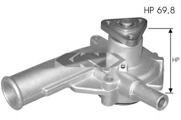 SPIDAN 60340 Водяной насос для FORD ORION III (Форд Орион 3)