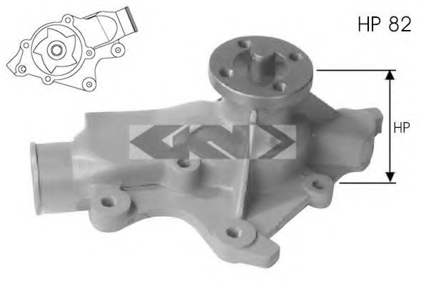 SPIDAN 91569 Водяной насос 
