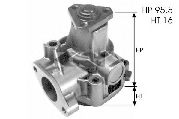 SPIDAN 60323 Водяной насос для FIAT CROMA (Фиат Cрома) SPIDAN 60323 Водяной насос для FIAT CROMA (Фиат Cрома)