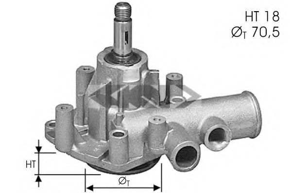 SPIDAN 60097 Водяной насос для ROVER 2000-3500 (Ровер 2000-3500) SPIDAN 60097 Водяной насос для ROVER 2000-3500 (Ровер 2000-3500)