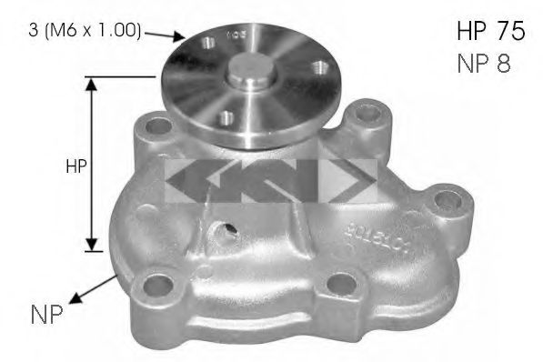 SPIDAN 91692 Водяной насос 