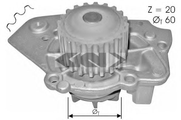 SPIDAN 60089 Водяной насос для PEUGEOT EXPERT (Пежо Эxпэрт) SPIDAN 60089 Водяной насос для PEUGEOT EXPERT (Пежо Эxпэрт)