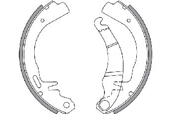 SPIDAN 30344 Тормозные колодоки для OPEL KADETT C (Опель Кадэтт c) SPIDAN 30344 Тормозные колодоки для OPEL KADETT C (Опель Кадэтт c)