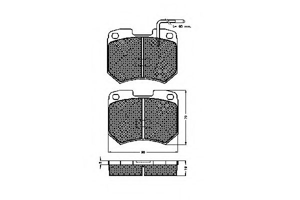 SPIDAN 30096 Тормозные колодки для AUDI 100 (Ауди 100) SPIDAN 30096 Тормозные колодки для AUDI 100 (Ауди 100)