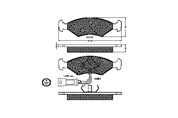SPIDAN 30132 Тормозные колодки для FORD ORION II (Форд Орион 2) SPIDAN 30132 Тормозные колодки для FORD ORION II (Форд Орион 2)