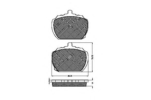 SPIDAN 30257 Тормозные колодки для ROVER 2000-3500 (Ровер 2000-3500) SPIDAN 30257 Тормозные колодки для ROVER 2000-3500 (Ровер 2000-3500)