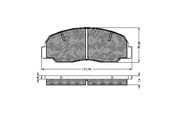 SPIDAN 31041 Тормозные колодки для DAIHATSU FEROZA HARD TOP (Дайхатсу Фэроза хард топ) SPIDAN 31041 Тормозные колодки для DAIHATSU FEROZA HARD TOP (Дайхатсу Фэроза хард топ)