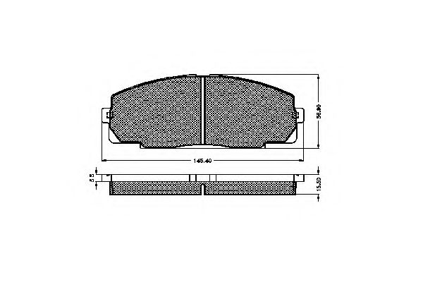 SPIDAN 31903 Тормозные колодки для TOYOTA HIACE II (Тойота/тоета Хиаcэ 2) SPIDAN 31903 Тормозные колодки для TOYOTA HIACE II (Тойота/тоета Хиаcэ 2)