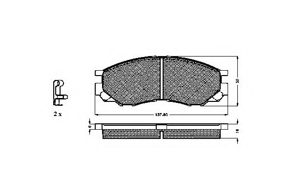SPIDAN 32165 Тормозные колодки для MITSUBISHI L 400 / SPACE GEAR (Митсубиши/митсубиси Л 400 / спаcэ гэар) SPIDAN 32165 Тормозные колодки для MITSUBISHI L 400 / SPACE GEAR (Митсубиши/митсубиси Л 400 / спаcэ гэар)