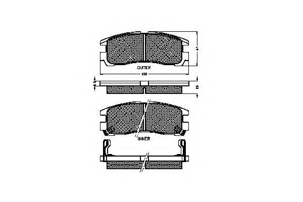 SPIDAN 32274 Тормозные колодки для CADILLAC SEVILLE (Кадилак Сэvиллэ) SPIDAN 32274 Тормозные колодки для CADILLAC SEVILLE (Кадилак Сэvиллэ)