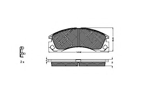 SPIDAN 32422 Тормозные колодки для MITSUBISHI CHALLENGER (Митсубиши/митсубиси Чаллэнгэр) SPIDAN 32422 Тормозные колодки для MITSUBISHI CHALLENGER (Митсубиши/митсубиси Чаллэнгэр)