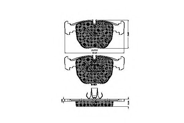 SPIDAN 32453 Тормозные колодки для BMW (Бмв) SPIDAN 32453 Тормозные колодки для BMW (Бмв)