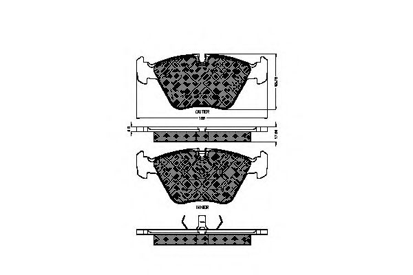 SPIDAN 32649 Тормозные колодки для JAGUAR VANDEN PLAS (Ягуар Vандэн плас) SPIDAN 32649 Тормозные колодки для JAGUAR VANDEN PLAS (Ягуар Vандэн плас)