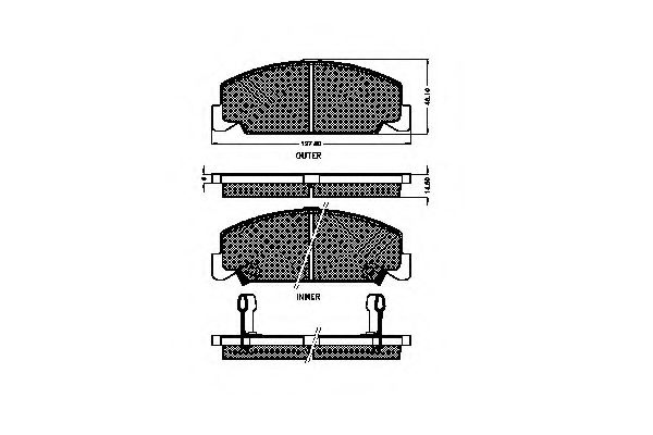 SPIDAN 32685 Тормозные колодки для HONDA ACCORD II (Хонда Аccорд 2) SPIDAN 32685 Тормозные колодки для HONDA ACCORD II (Хонда Аccорд 2)